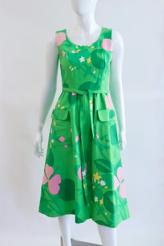 Vintage 70's Cotton Floral Sundress