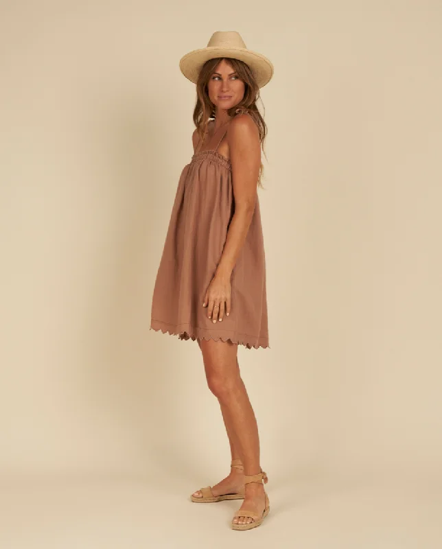 SAHARA MINI DRESS | CLAY - RYLEE+CRU