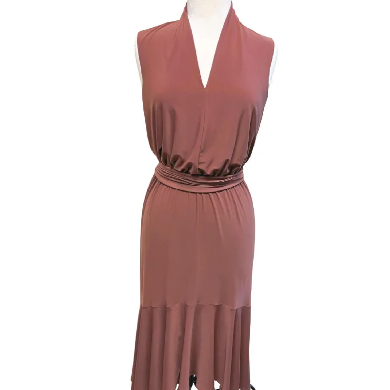 Sleeveless Dress In Espresso