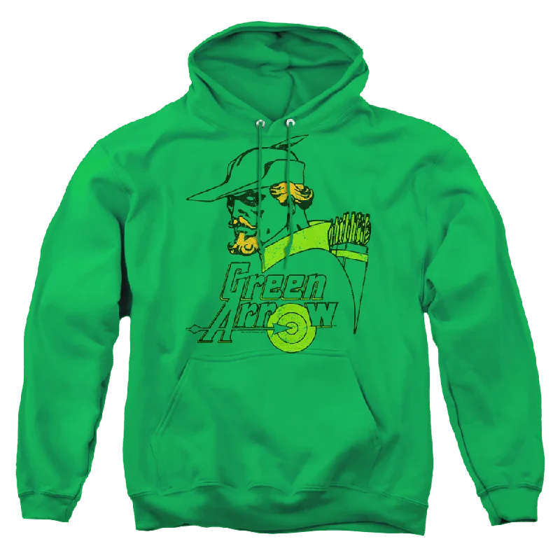 Green Arrow Close Up - Pullover Hoodie