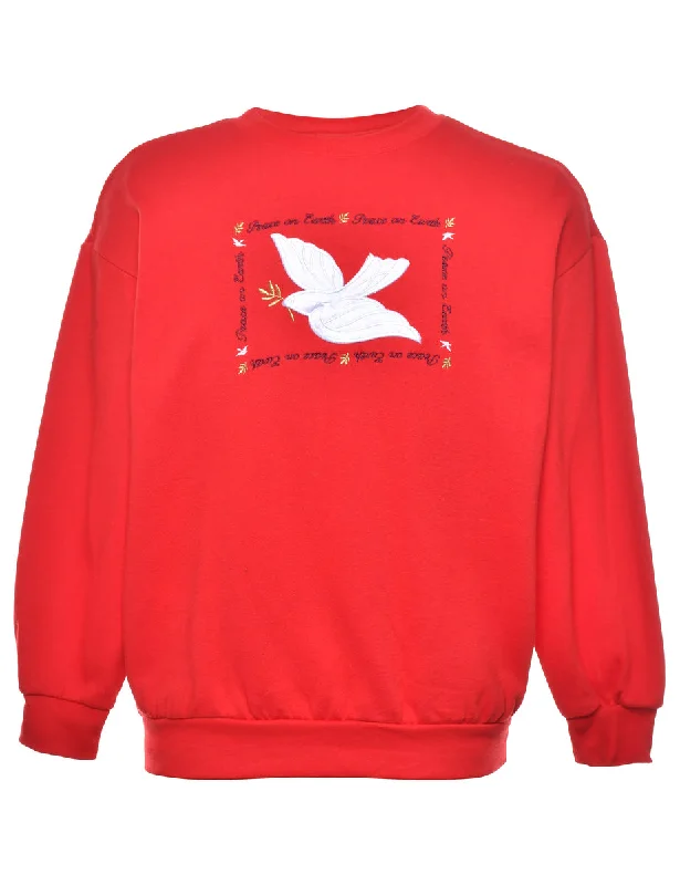 Animal Design Christmas Sweatshirt - M