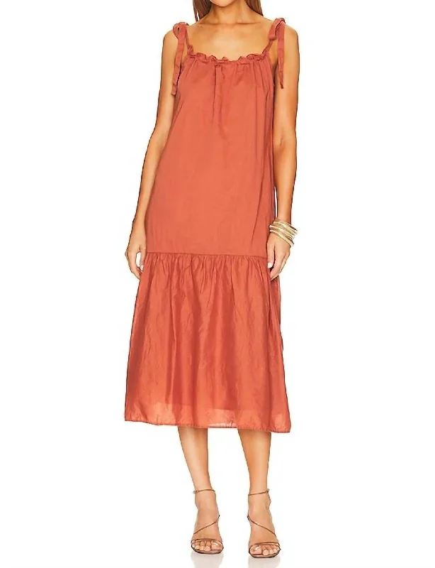 Sequoia Voluminous Sundress In Tajin