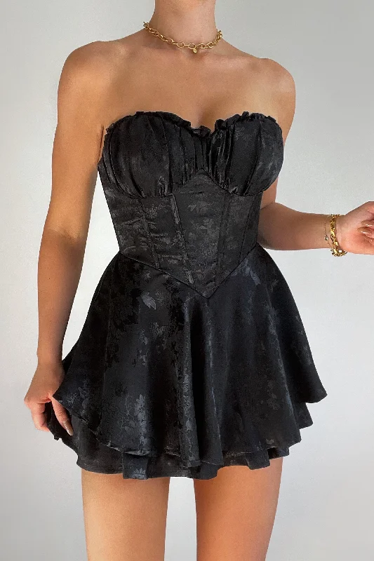 Exclusive Offers Tinlee Floral Playsuit - Black