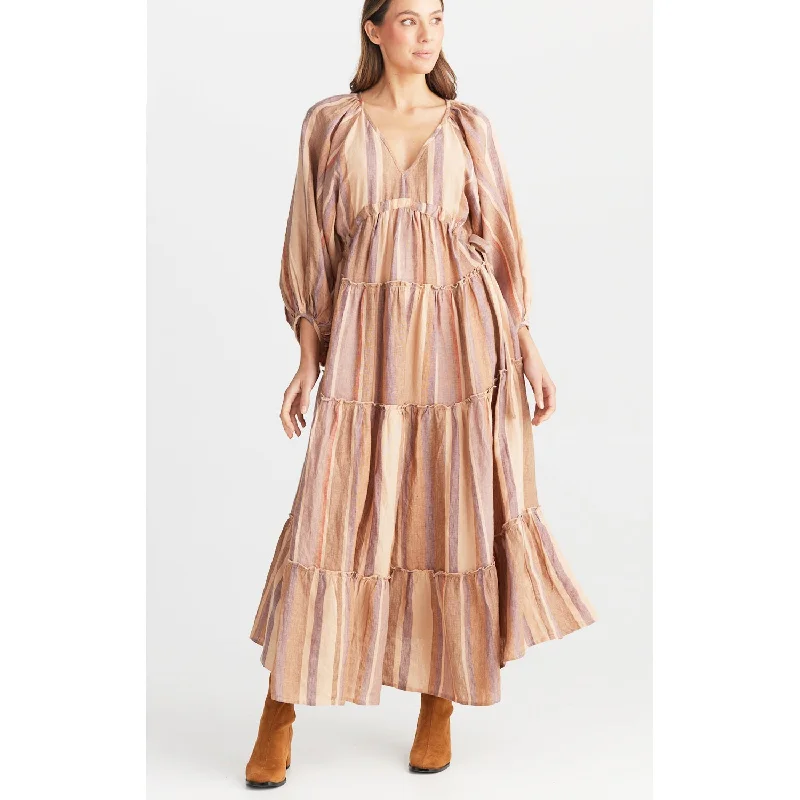 Dress Wing & A Prayer Maxi - Santal Stripe