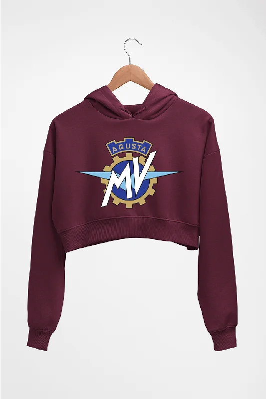 MV Agusta Crop HOODIE FOR WOMEN