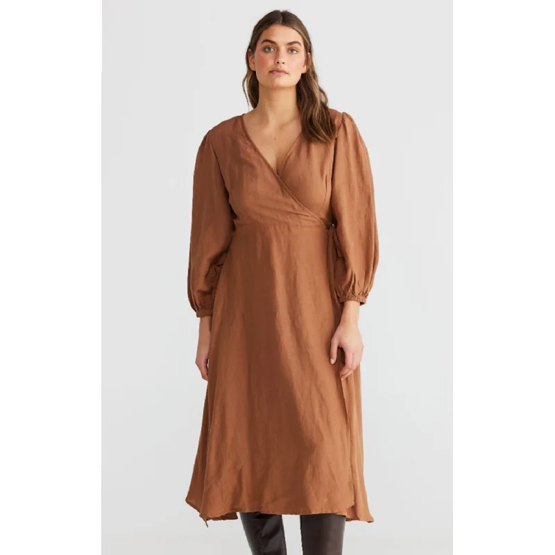 Dress Amor Wrap - Terracotta