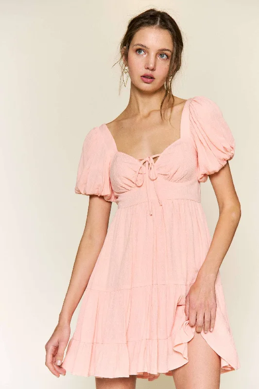 Perfect Peach Mini Dress