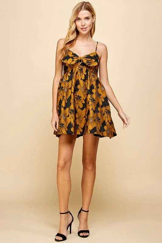 Gilded Garden Mini Dress