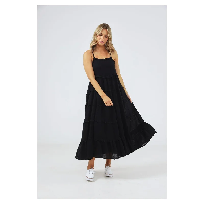 Dress Castro Black Linen