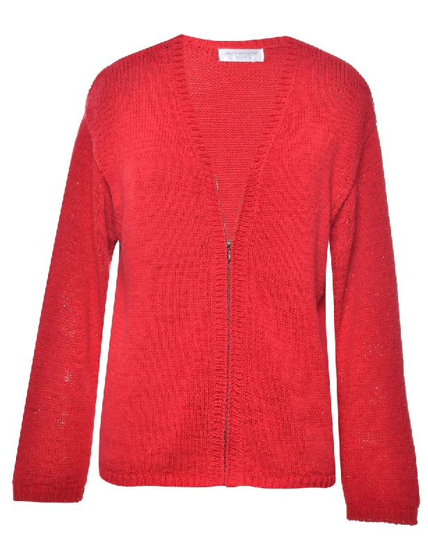 Red Cardigan - L