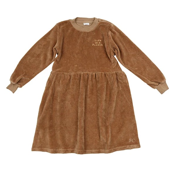 Camel Velour Dress by Picnik