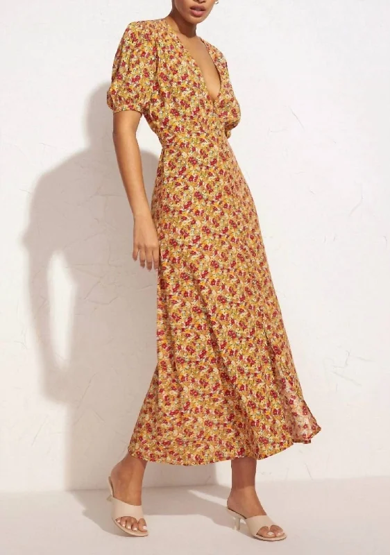 Bellavista Midi Dress In La Gomera Floral Print