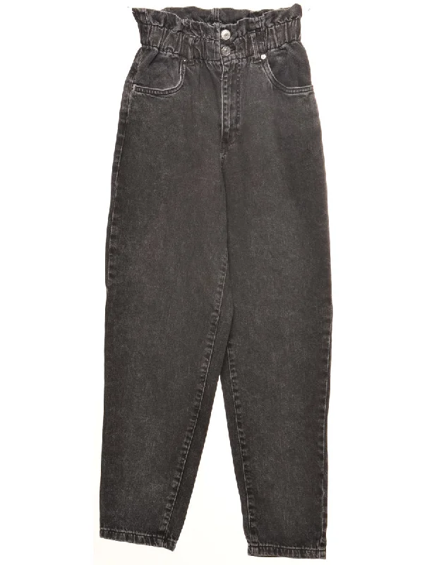 Black Tapered Jeans - W24 L28