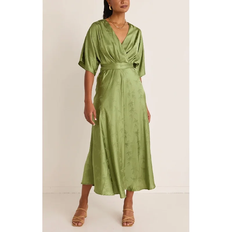 Dress Picasso Kimono Midi - Grass