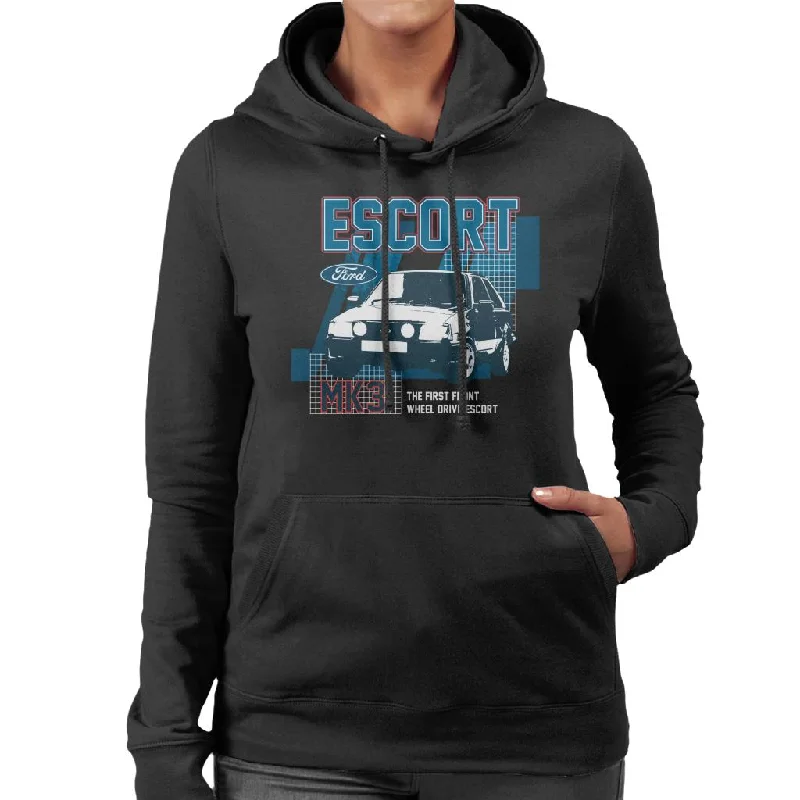 Ford Escort MK3 The First Front Wheel Drive Of Its Kind Women's Hooded Sweatshirt