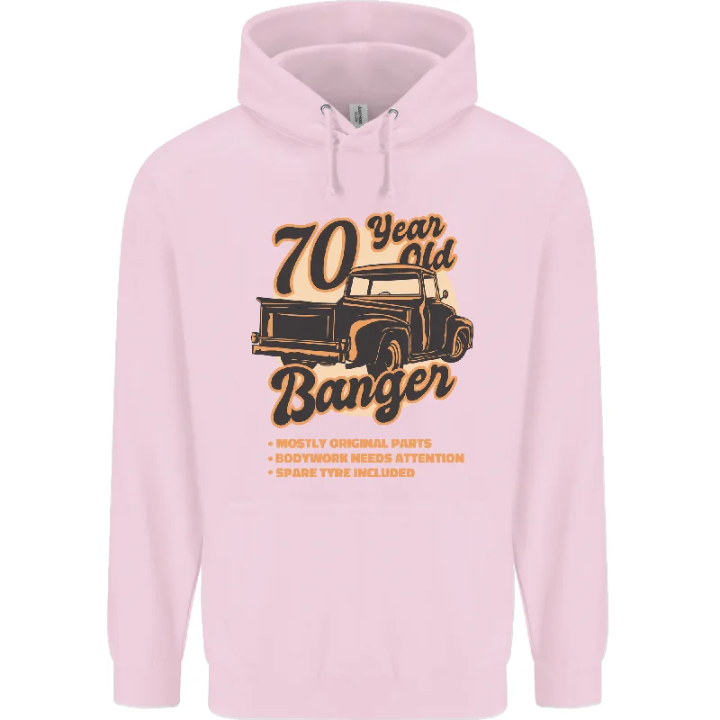 70 Year Old Banger Birthday 70th Year Old Mens 80% Cotton Hoodie