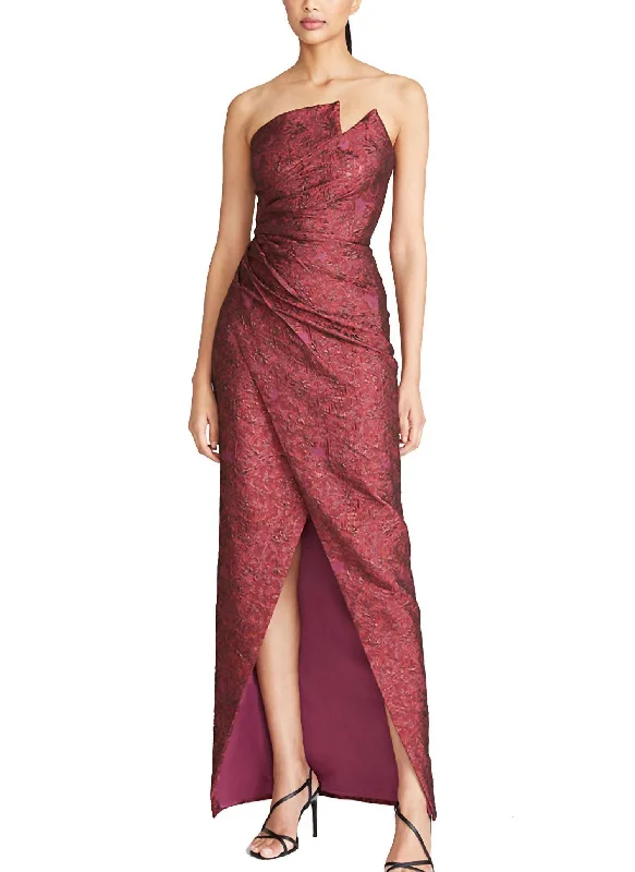 Harmony Asymmetrical Gown In Tuscany