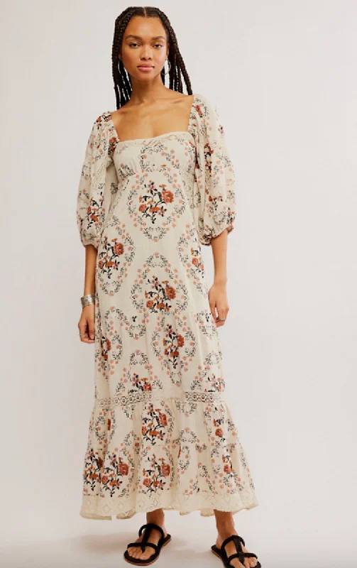 FREE PEOPLE ALL THE ATTITUDE PRINTED MAXI