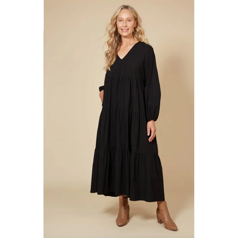 Dress Studio Tiered Maxi - Ebony