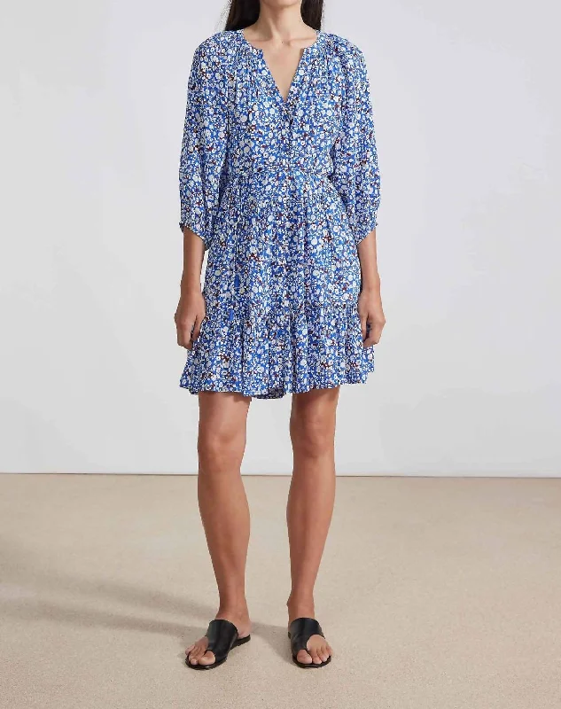 Mini Mitte Dress In Piet Floral Blue