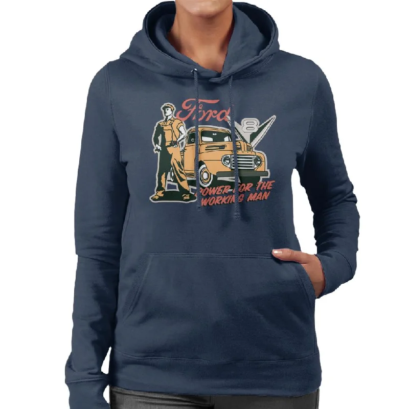 Ford Power For The Working Man Women's Hooded Sweatshirt