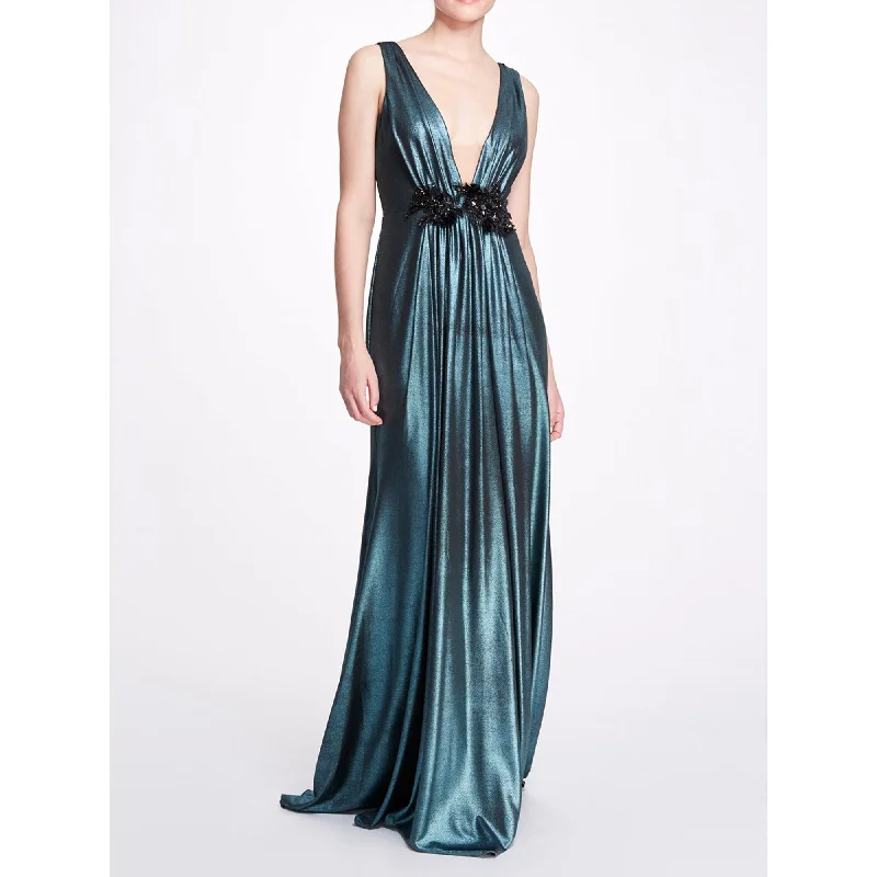 V Neck Gown