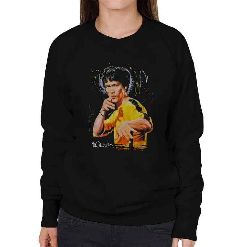 Sidney Maurer Original Portrait Of Bruce Lee Game Of Death Women's Sweatshirt