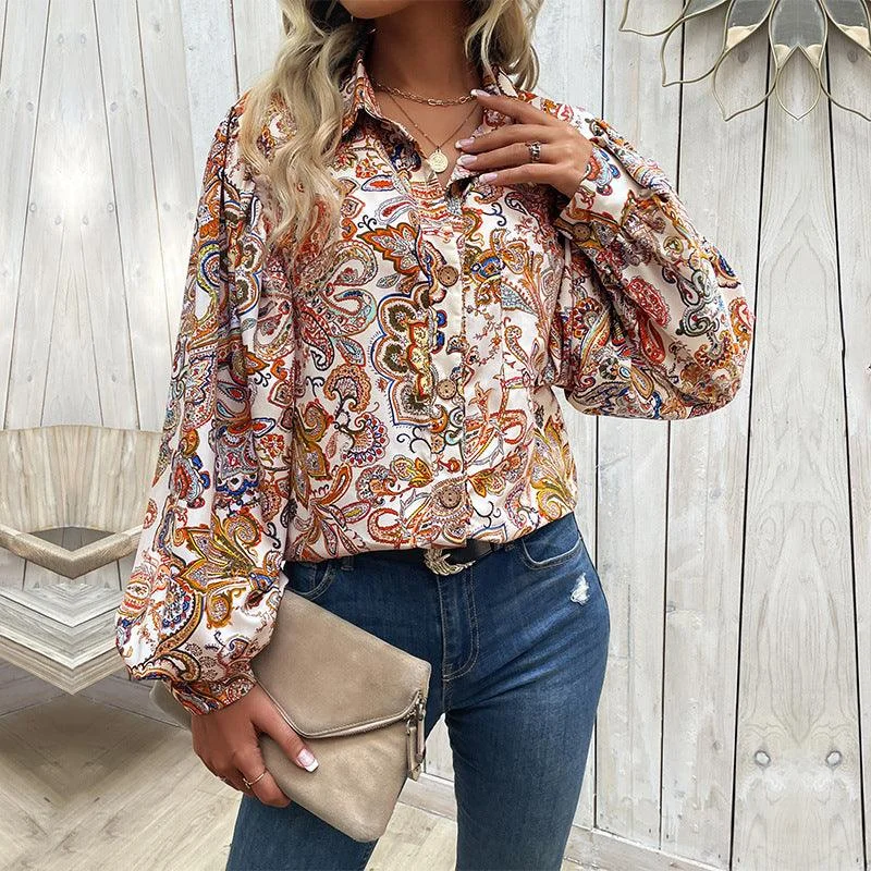 MAXIME Loose Printed Shirt