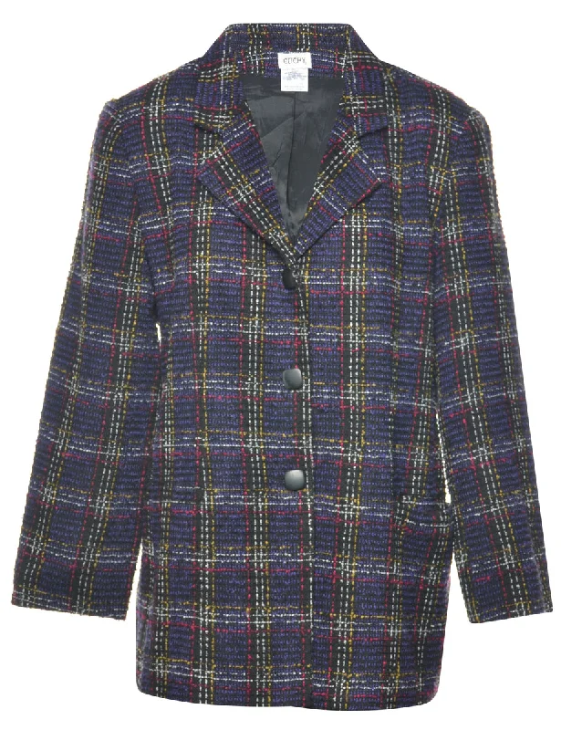 Checked Multi-Colour Jacket - L