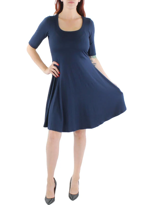 Womens Knit Midi T-Shirt Dress