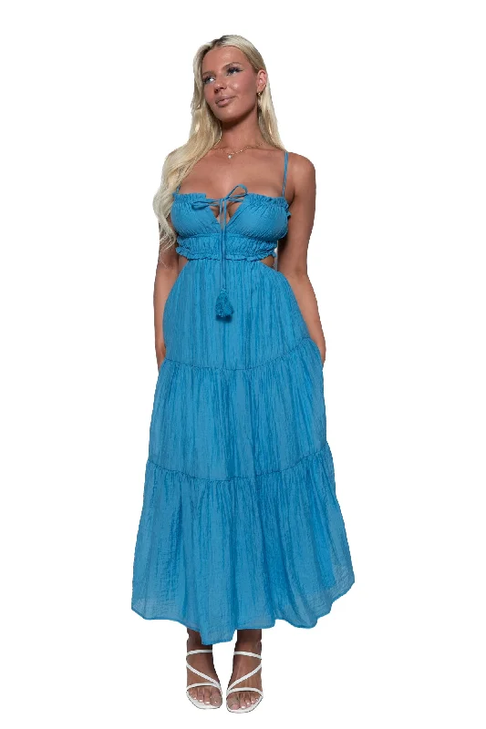 Savings Galore Rochelle Midi Dress - Blue