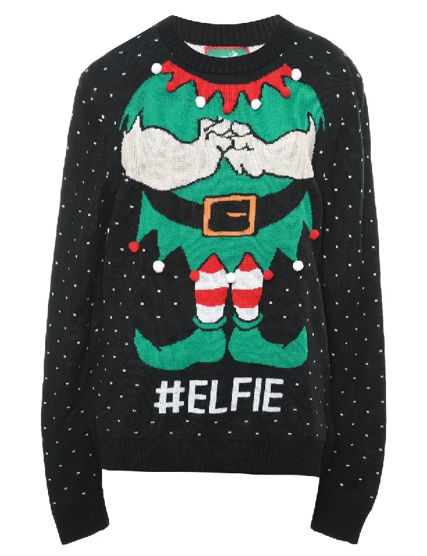 Santa Claus Christmas Jumper - M