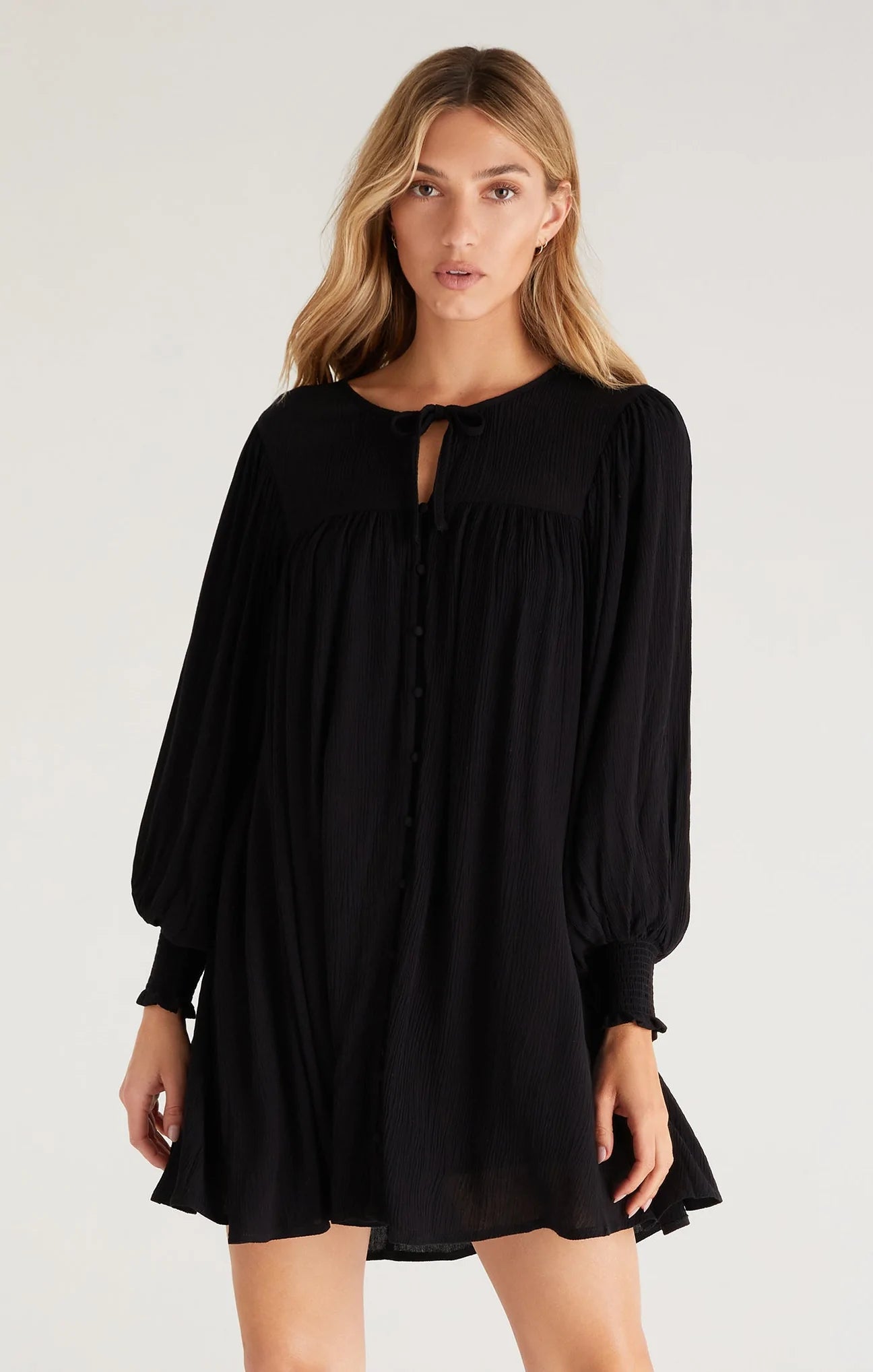 Z SUPPLY LUCA MINI DRESS IN BLACK