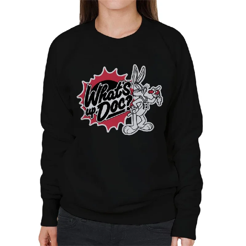 Looney Tunes Whats Up Doc Bugs Bunny Retro Women's Sweatshirt