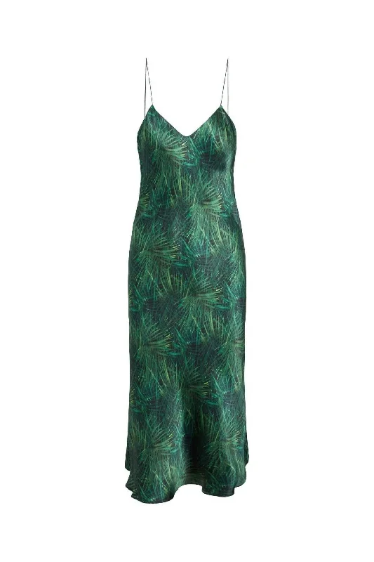 Celeste Dress In Palm Print