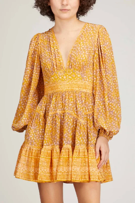 Hayana Dress In Citrine