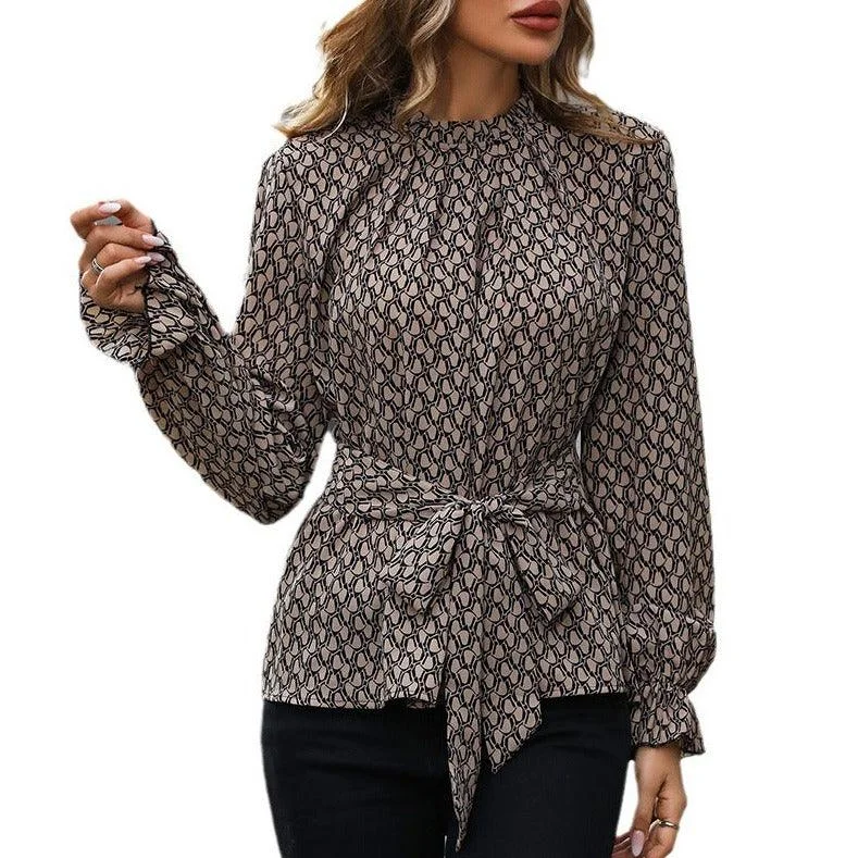 Maxime Clothing Cross-border Long Sleeve Printed Shirt