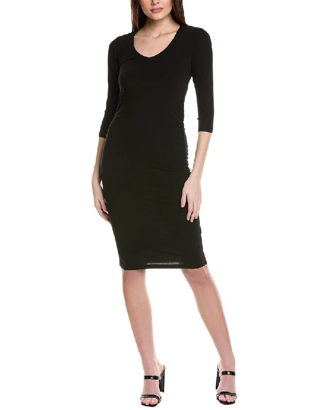 Michael Stars Ruched Midi Dress