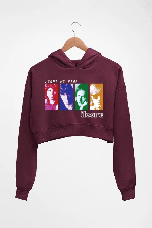 The Doors Crop HOODIE FOR WOMEN