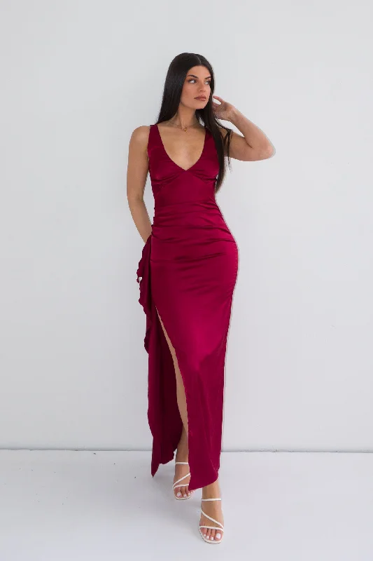 Don't Wait Olivia Maxi Dress - Red