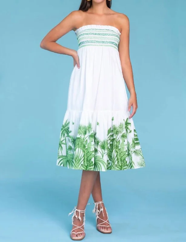 Izzy Skirt Dress In Jungle Agave