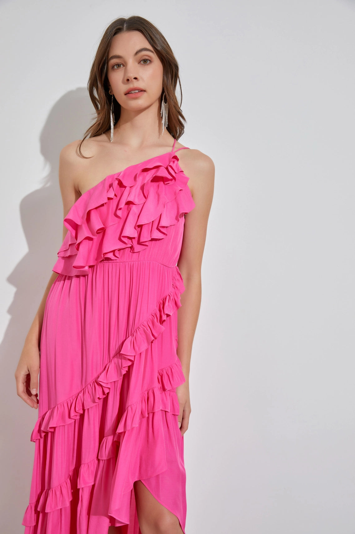 Dolled Up Ruffle Maxi Dress