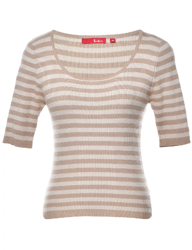 Striped Pattern Jumper - M