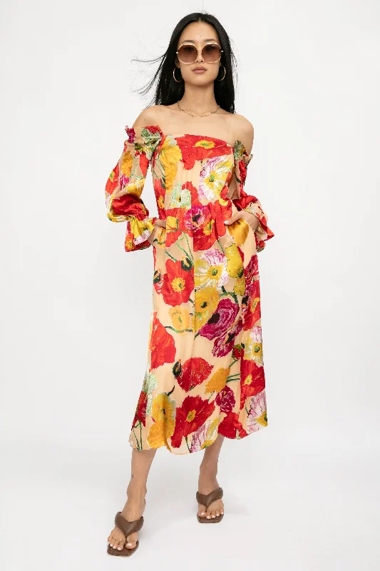 Ida Dress in Painted Floral