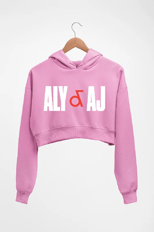 Aly & AJ Crop HOODIE FOR WOMEN