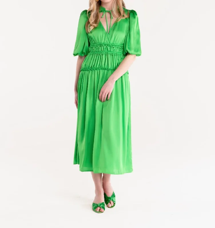 Shelbi Dress In Lime