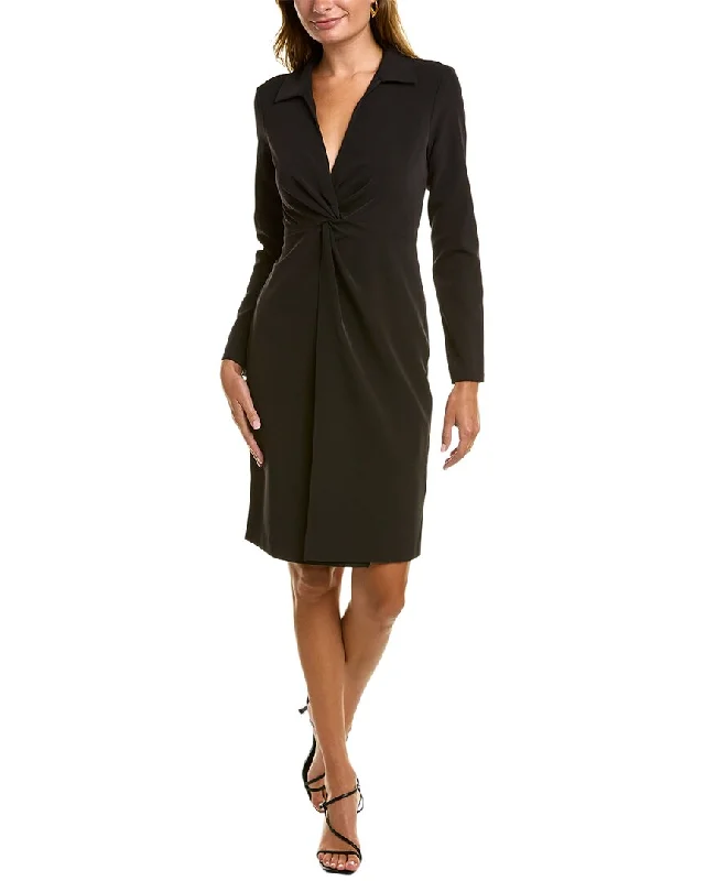 Donna Karan Tech Twist Front Sheath Dress