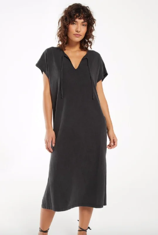 Z SUPPLY SUNDIAL DRESS IN CHARCOAL