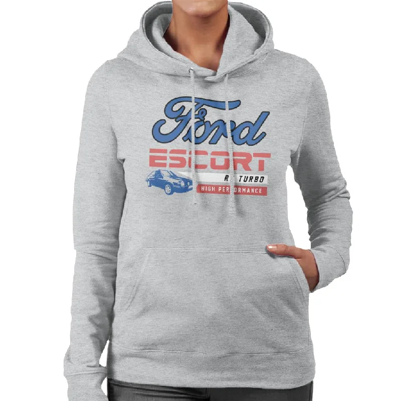 Ford Escort RS Turbo High Performance Women's Hooded Sweatshirt