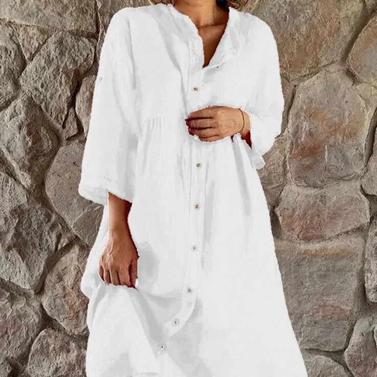 Maxime Long Sleeve Shirt Dresses